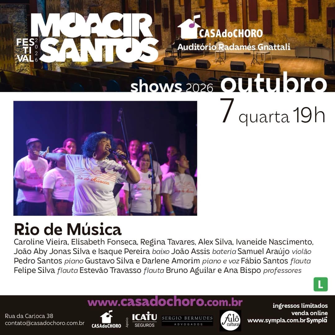 Flyer de Rio de Música