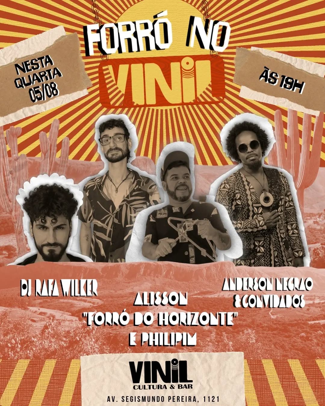 Flyer de DJ Rafa Wilker e Anderson Negrão & Convidados