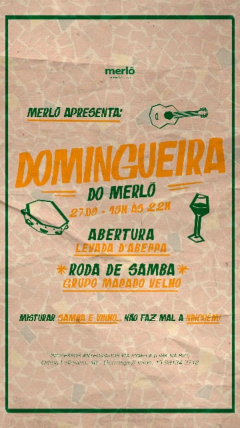 Flyer de Juliana Damazio e grupomacacovelho