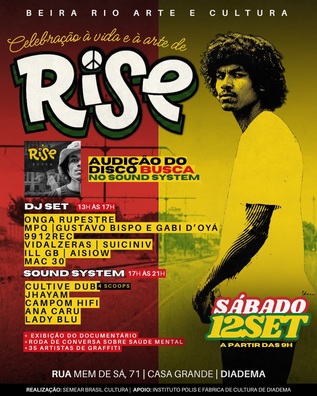 Flyer de Anacaru, Rise e Cultivedub
