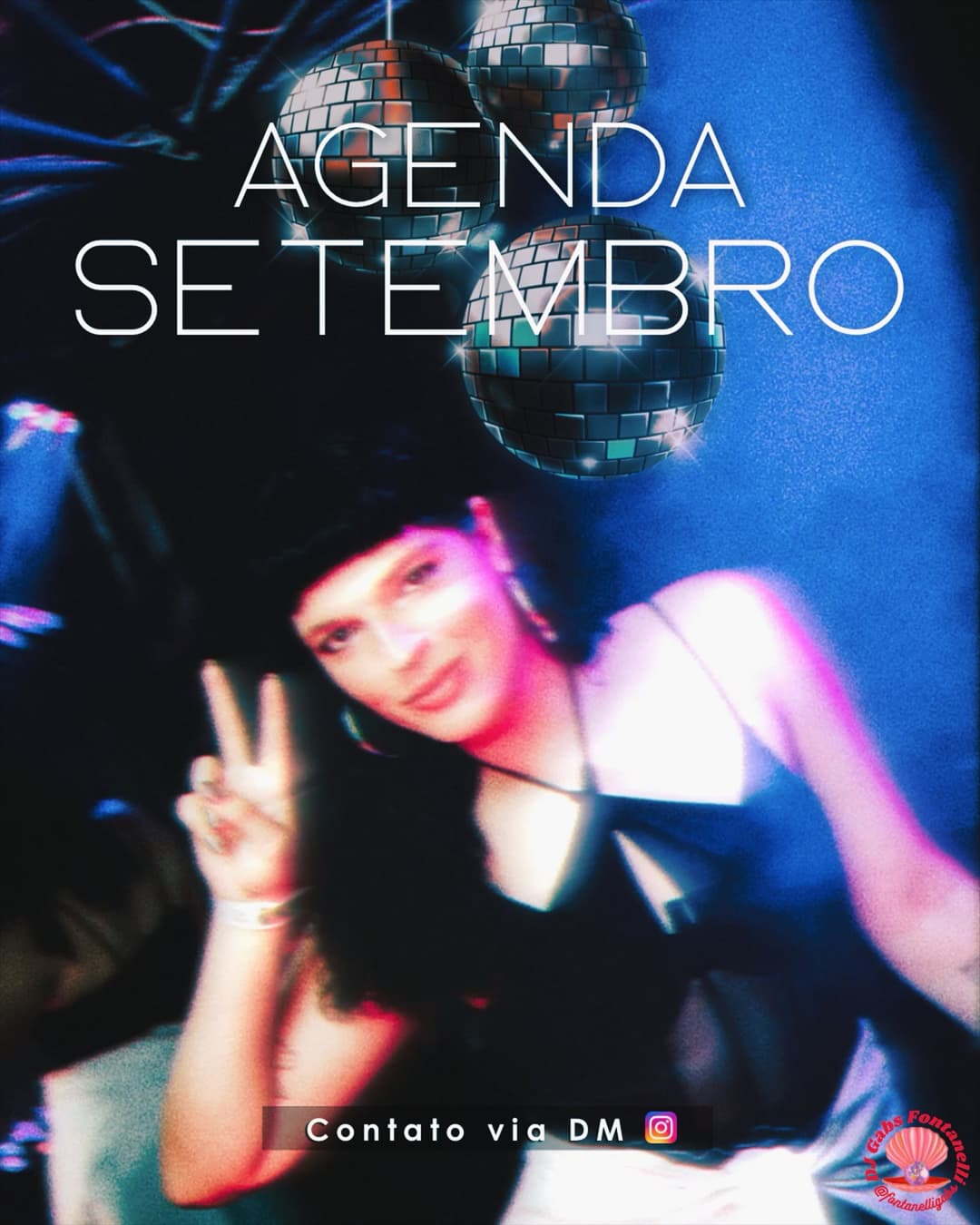 Flyer de DJ Gabs Fontanelli e Mega Hits