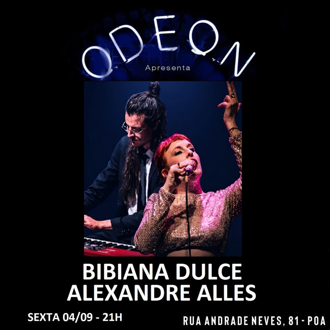 Flyer de Bibiana Dulce | Cantante e Alexandre Alles