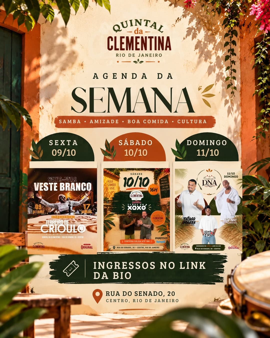 Flyer de Samba do DNA