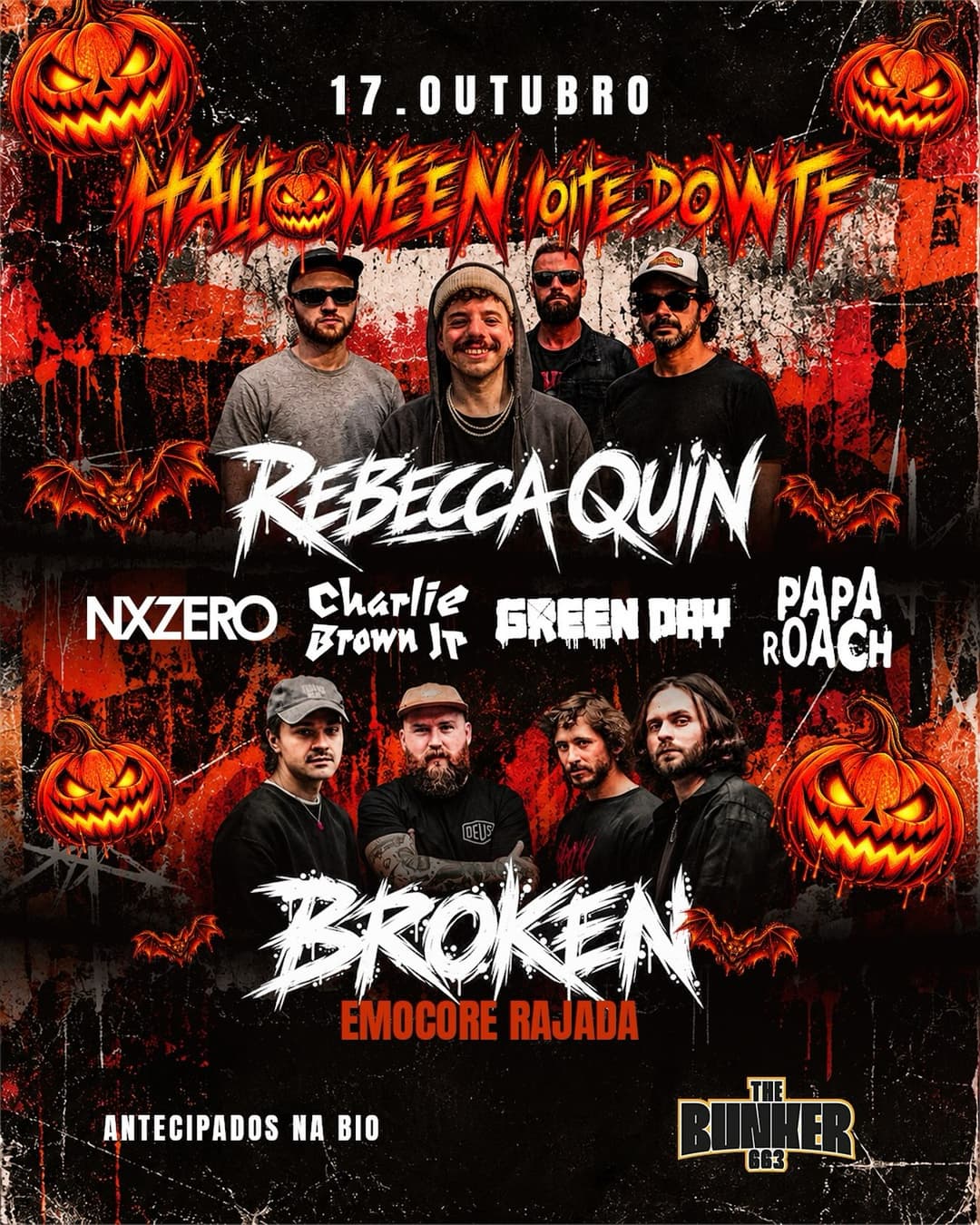 Flyer de Rebecca Quin e Broken