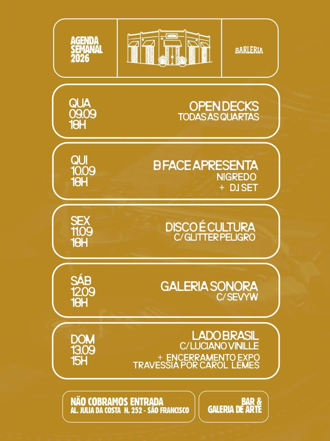 Flyer de Bface