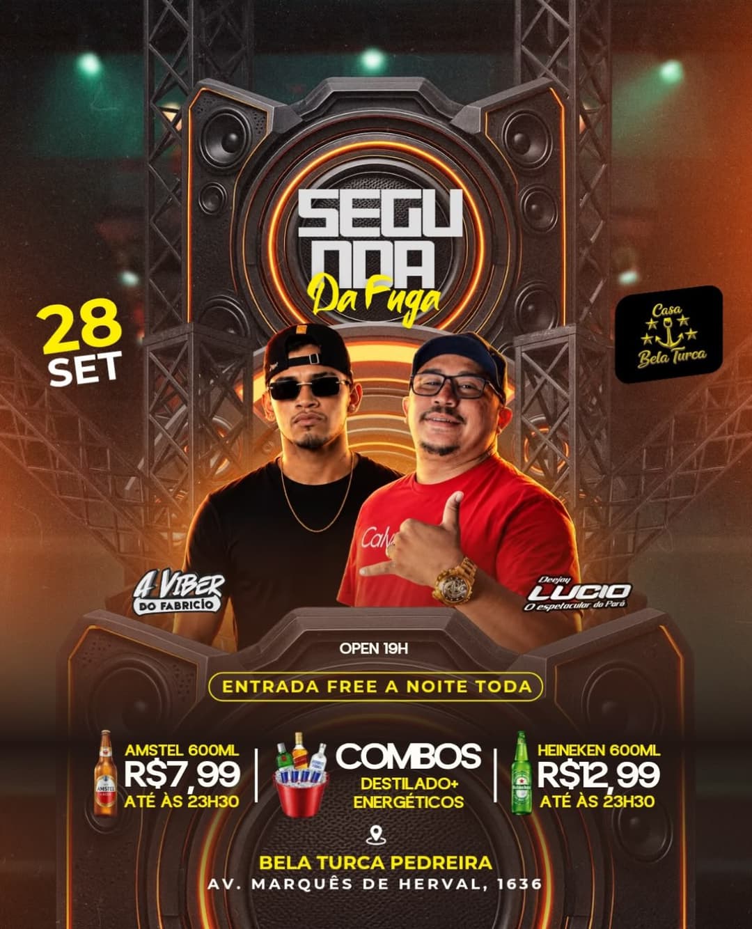 Flyer de A Viber do Fabricio e Deejay Lucio