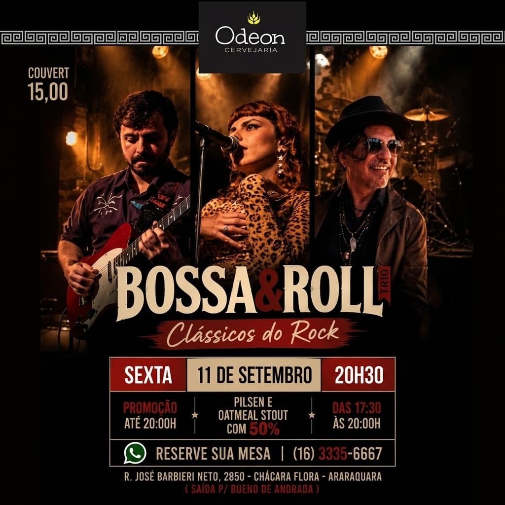 Flyer de Bossa & Roll Trio