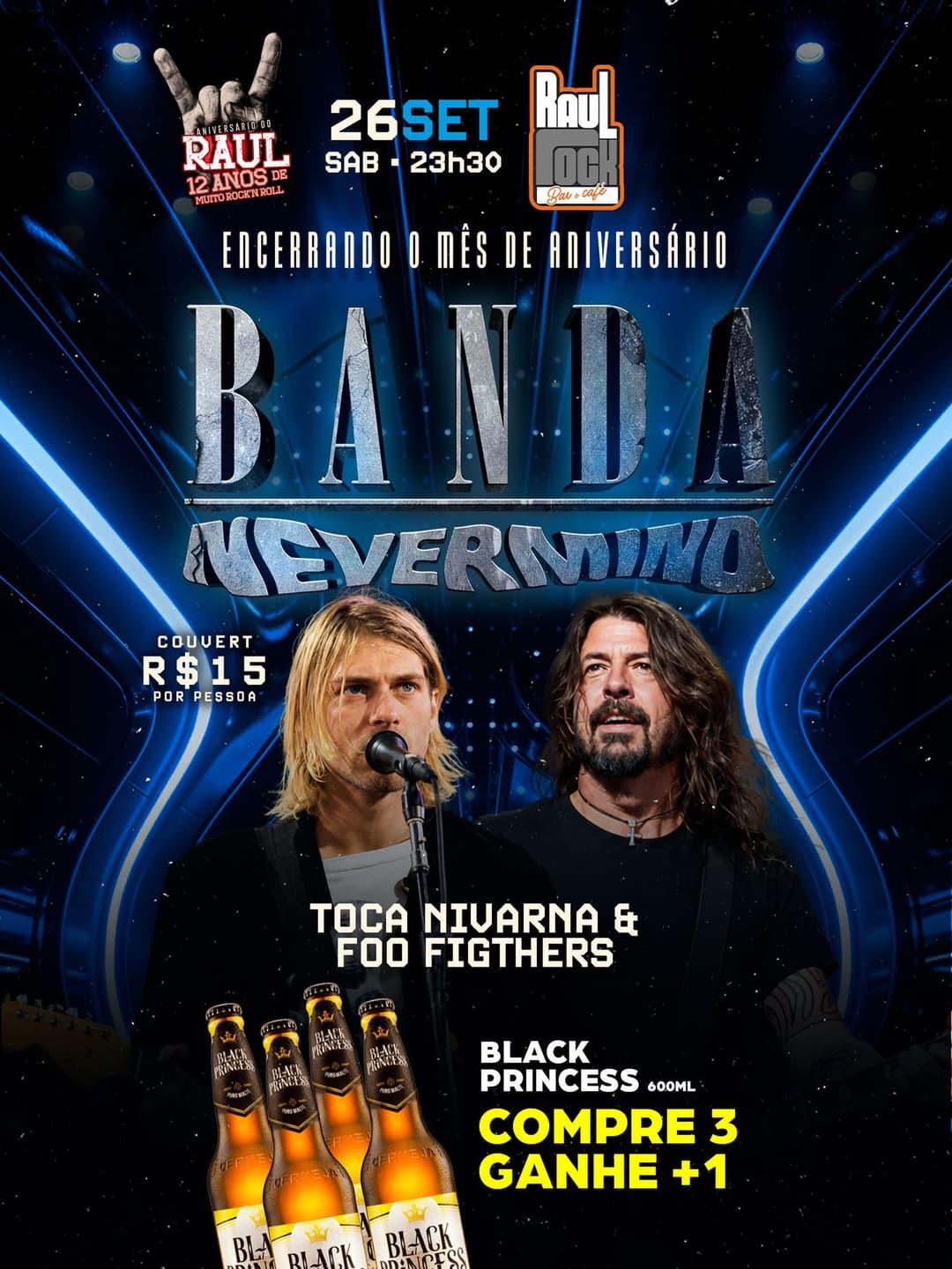 Flyer de Banda Nevermind