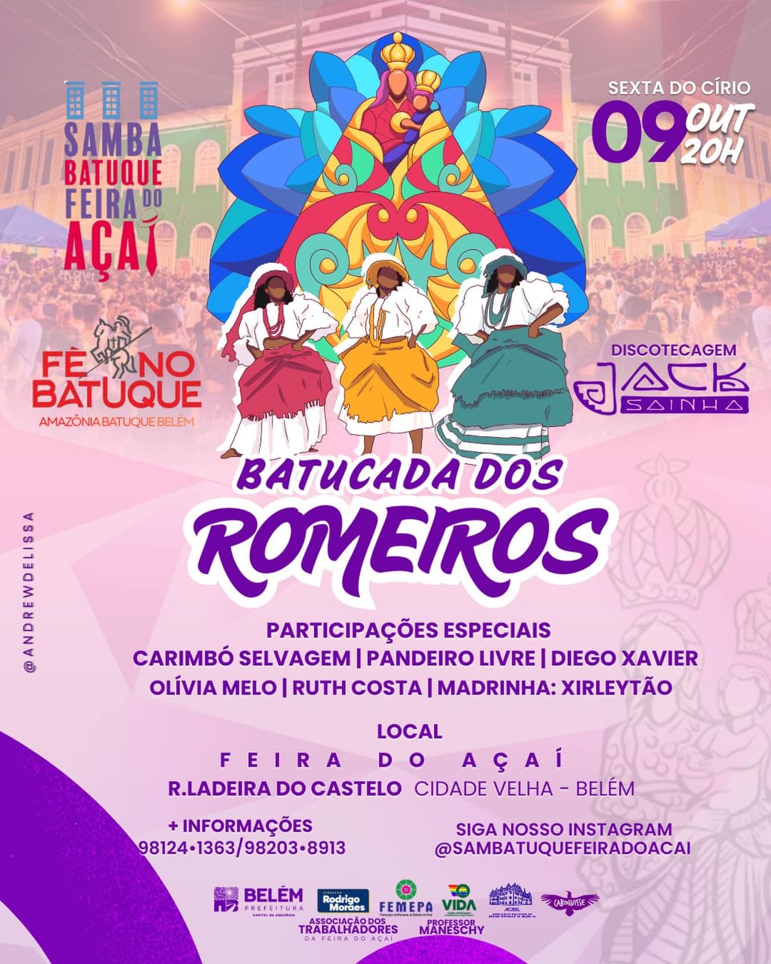 Flyer de Jaqueline Ferreira e mais 6 artistas