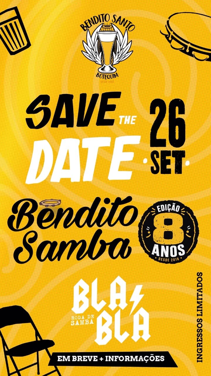 Flyer de Grupo Blá Blá