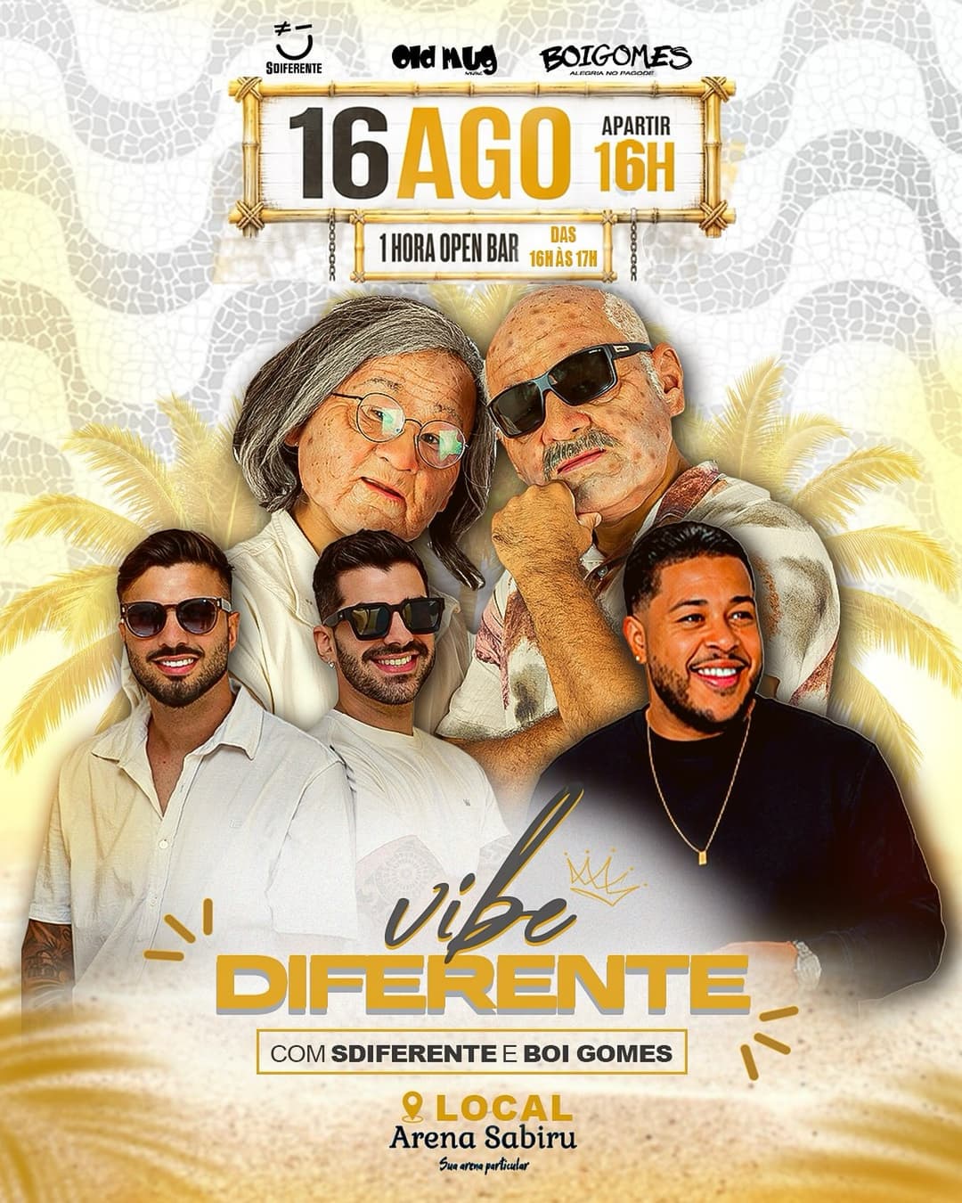 Flyer de Boi Gomes e S Diferente