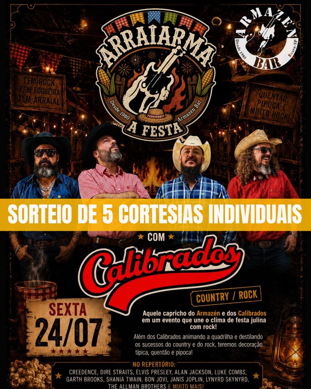 Flyer de Banda Calibrados