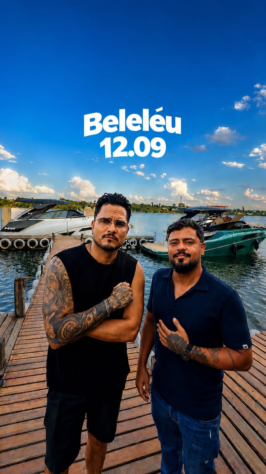 Flyer de Cantor Leozinho e Béli & Léo