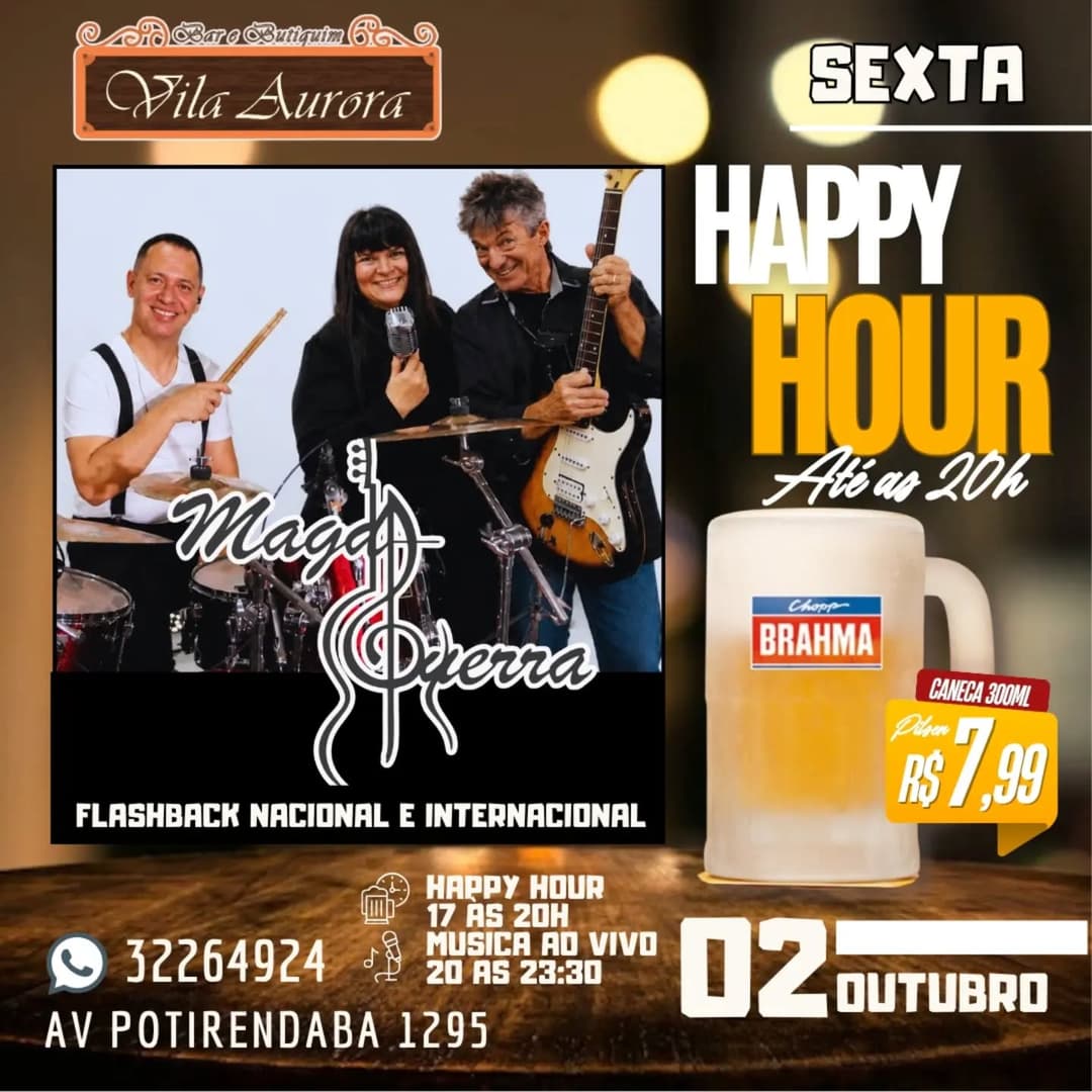 Flyer de Magda Guerra