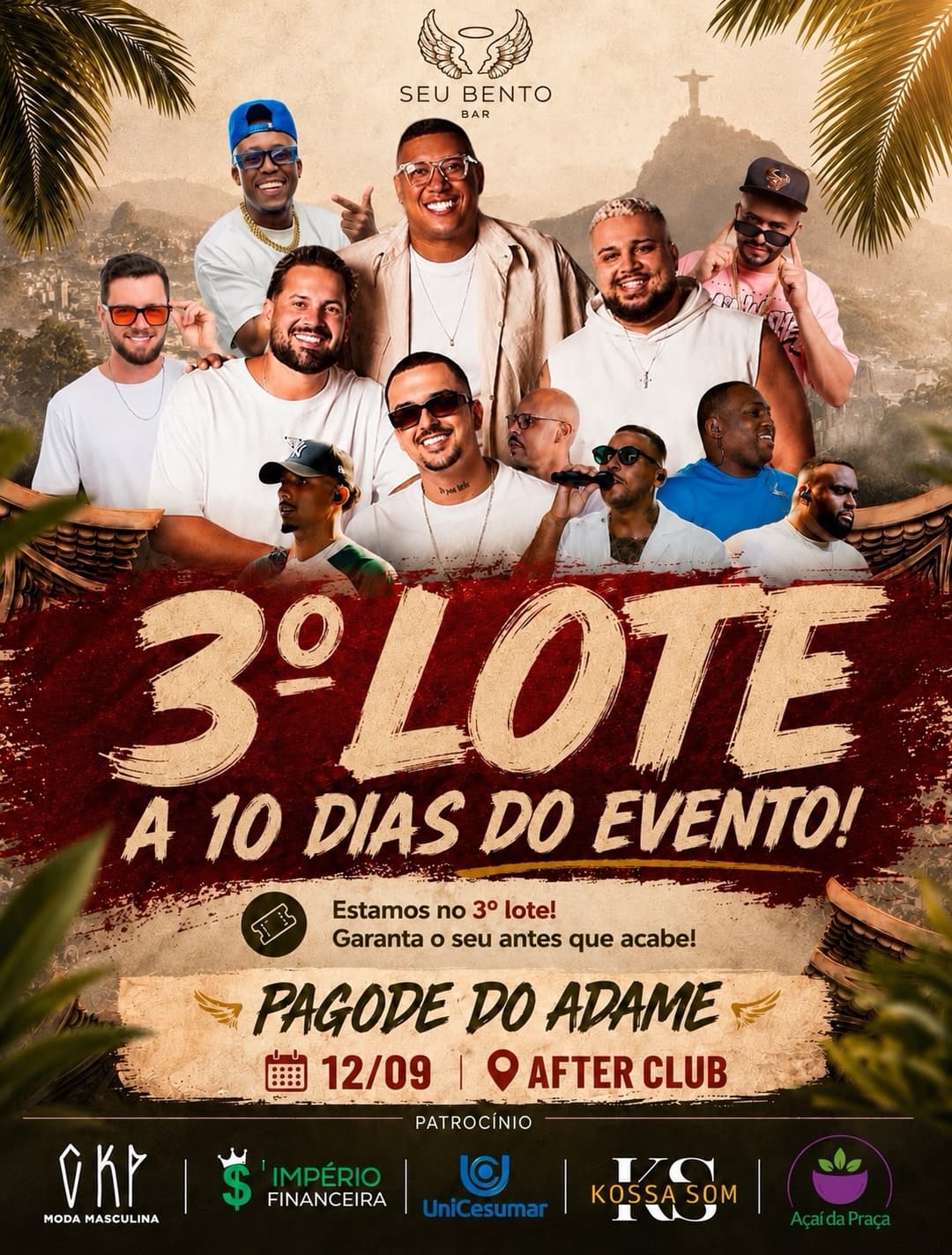 Flyer de Pagode do Adame