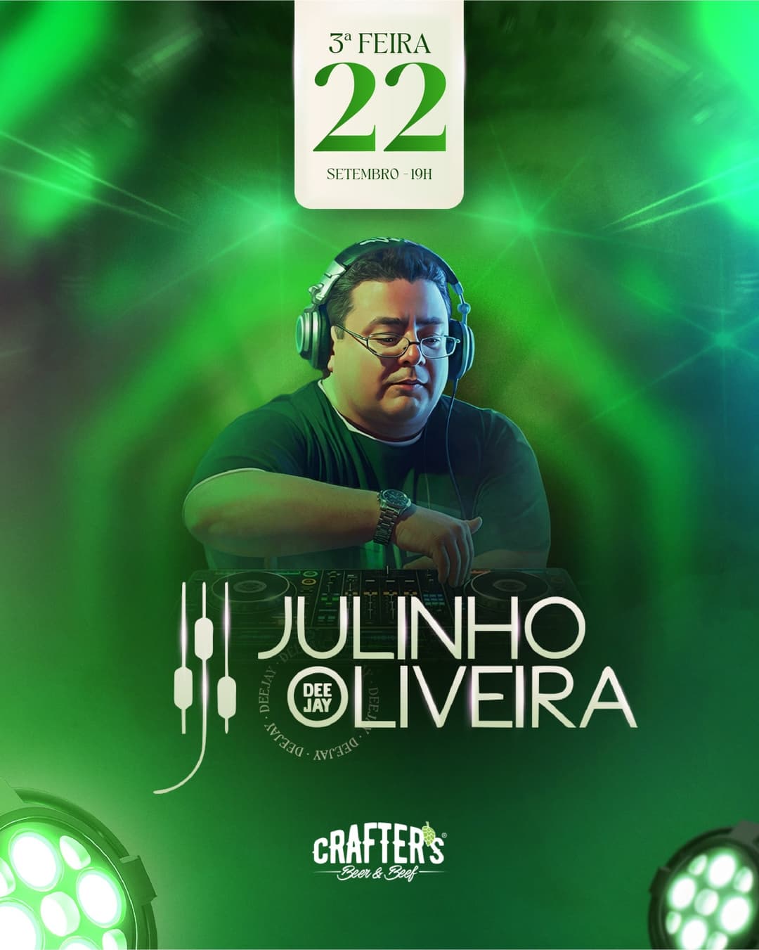 Flyer de DJ Julinho Oliveira