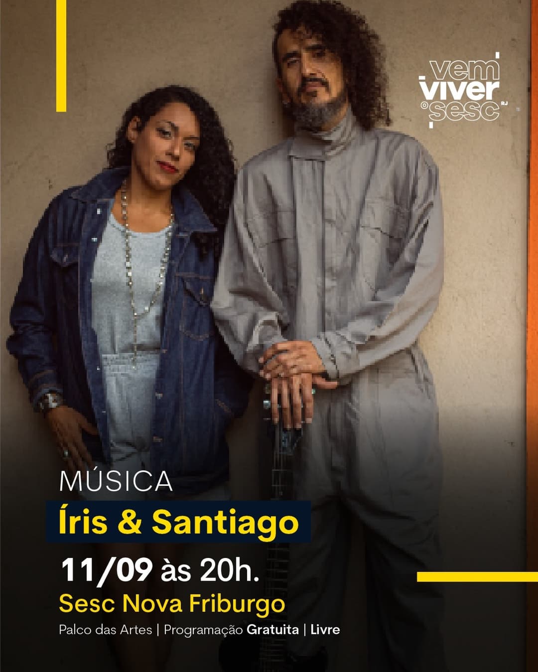 Flyer de Íris & Santiago