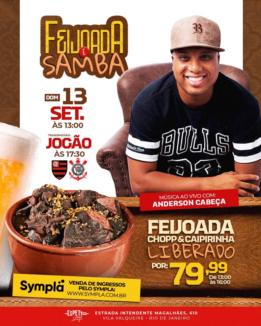 Flyer de Anderson Cabeça