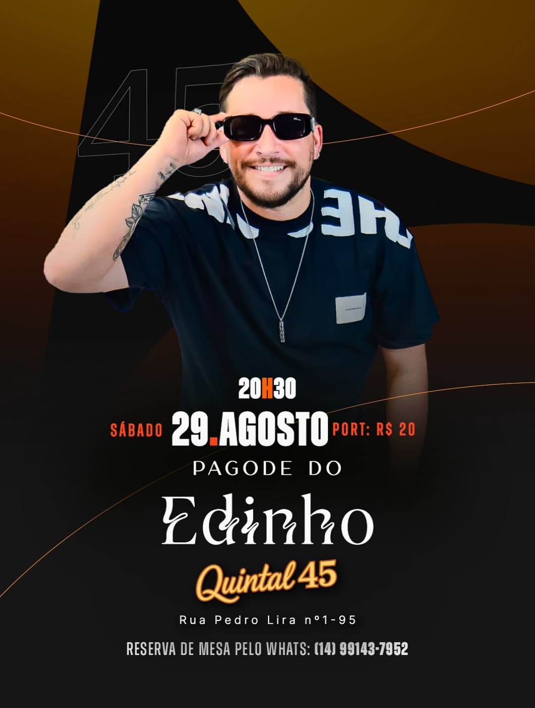 Flyer de Edinho
