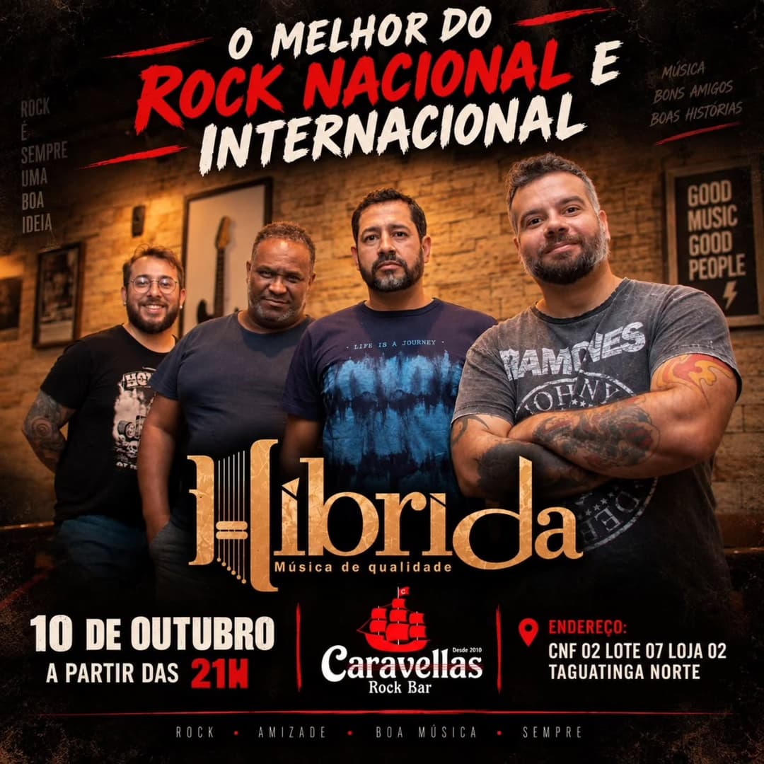 Flyer de Banda Híbrida e Florida