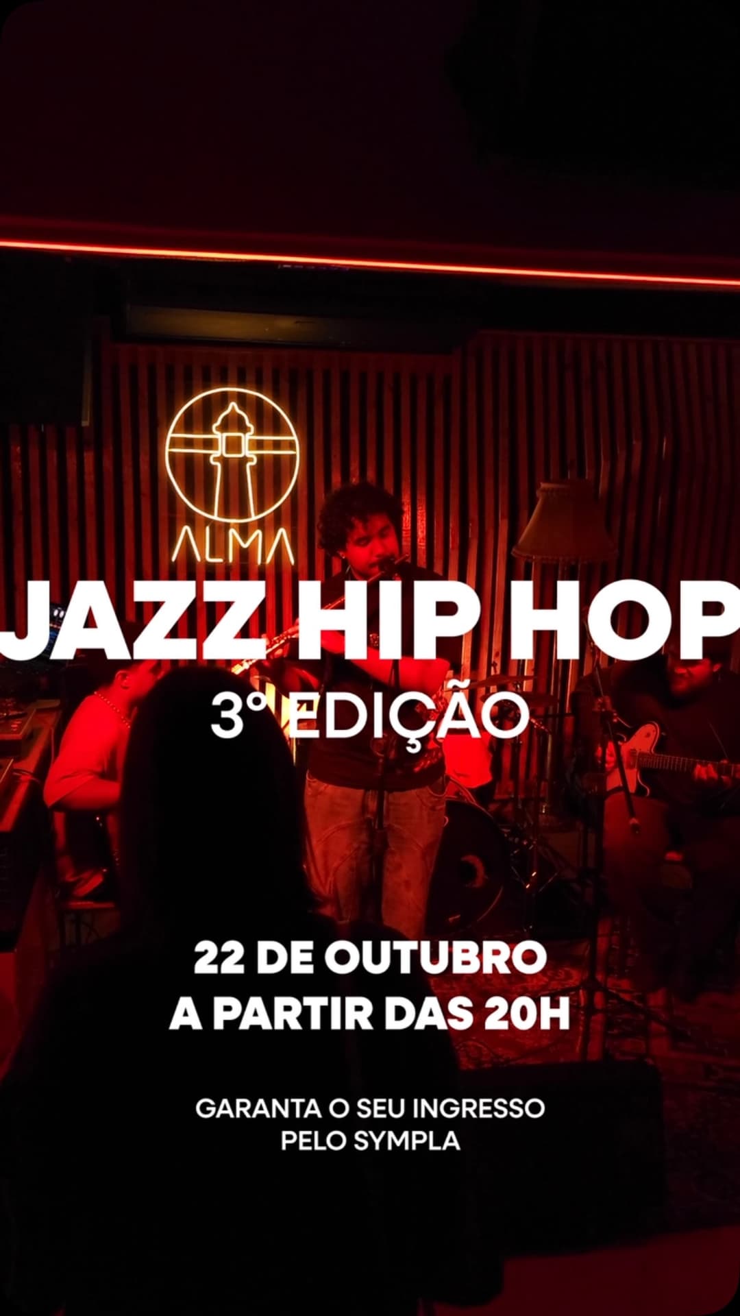 Flyer de Urso, Pedro Rossi, Negamell e mais 3 artistas