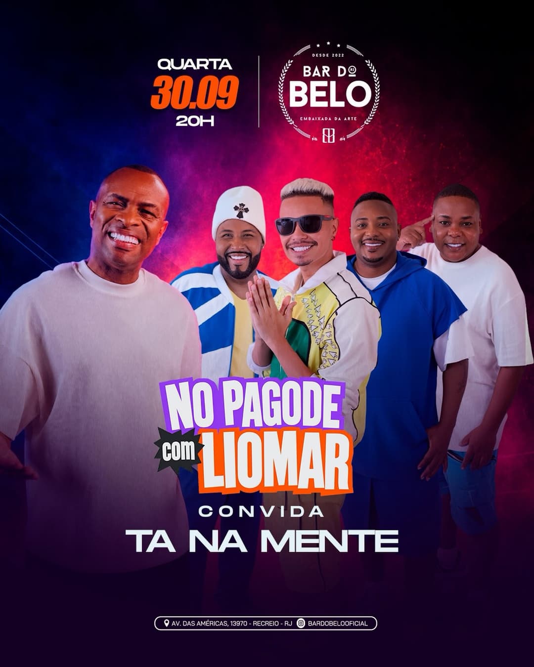 Flyer de grupotanamente e Liomar Piquenovo