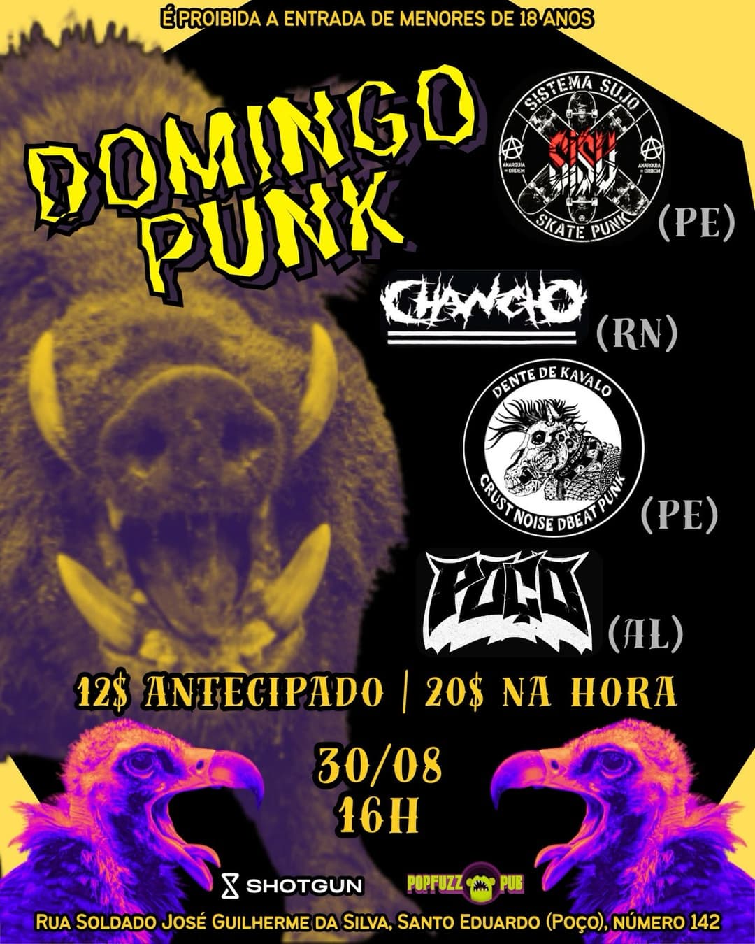 Flyer de DËNTË DE KÄVALÖ e POÇO