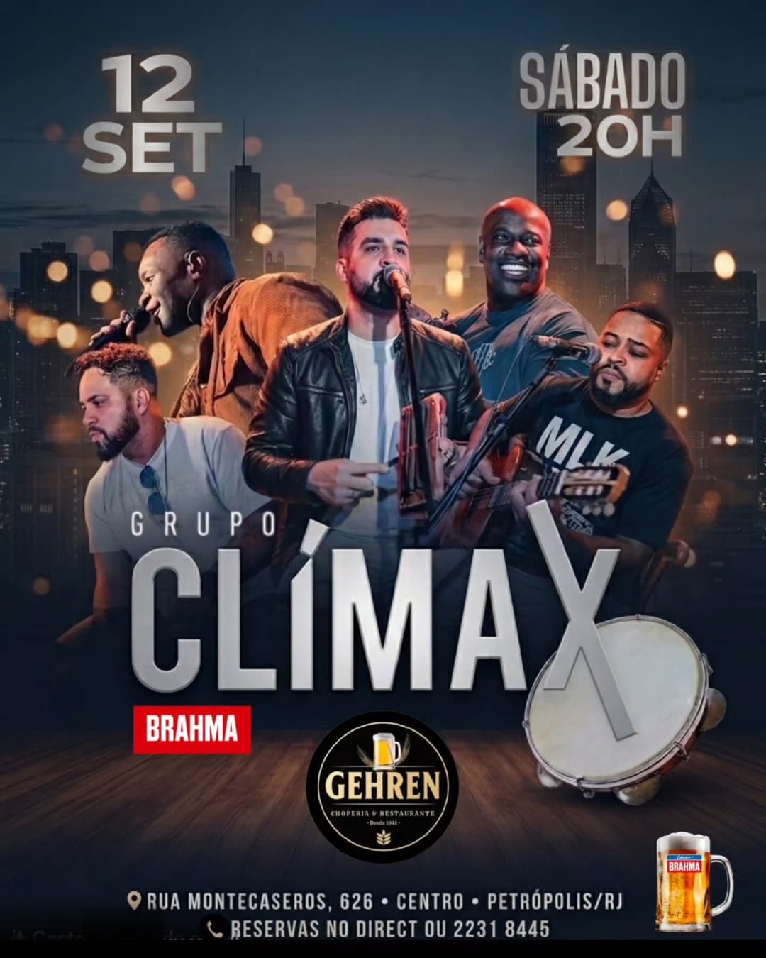 Flyer de Grupo Clímax
