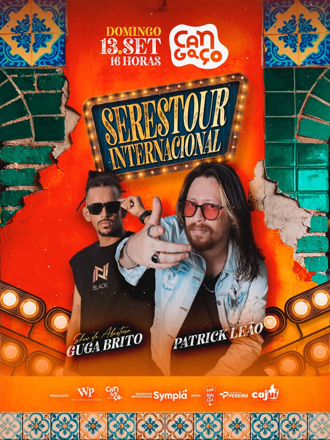 Flyer de Patrick Leão e Guga Brito
