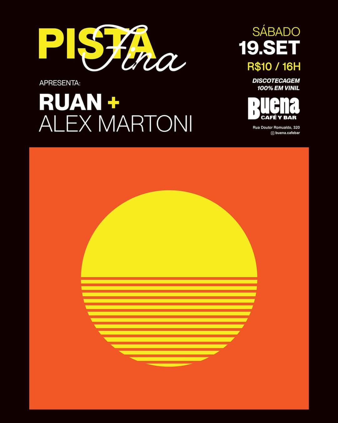 Flyer de Ruan e Alex Martoni