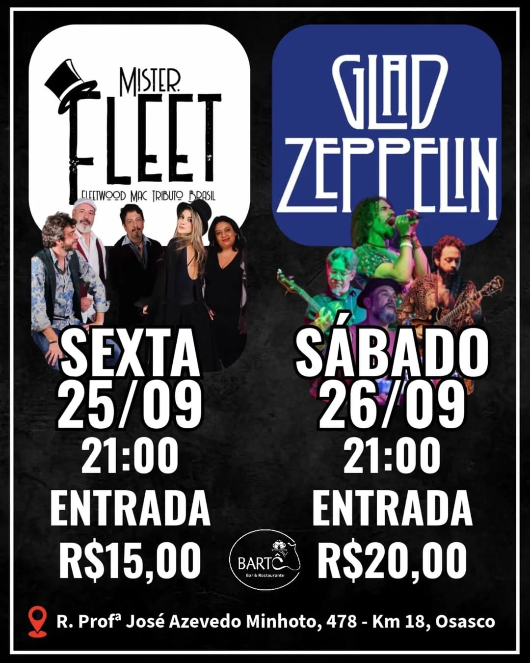 Flyer de Glad Zeppelin