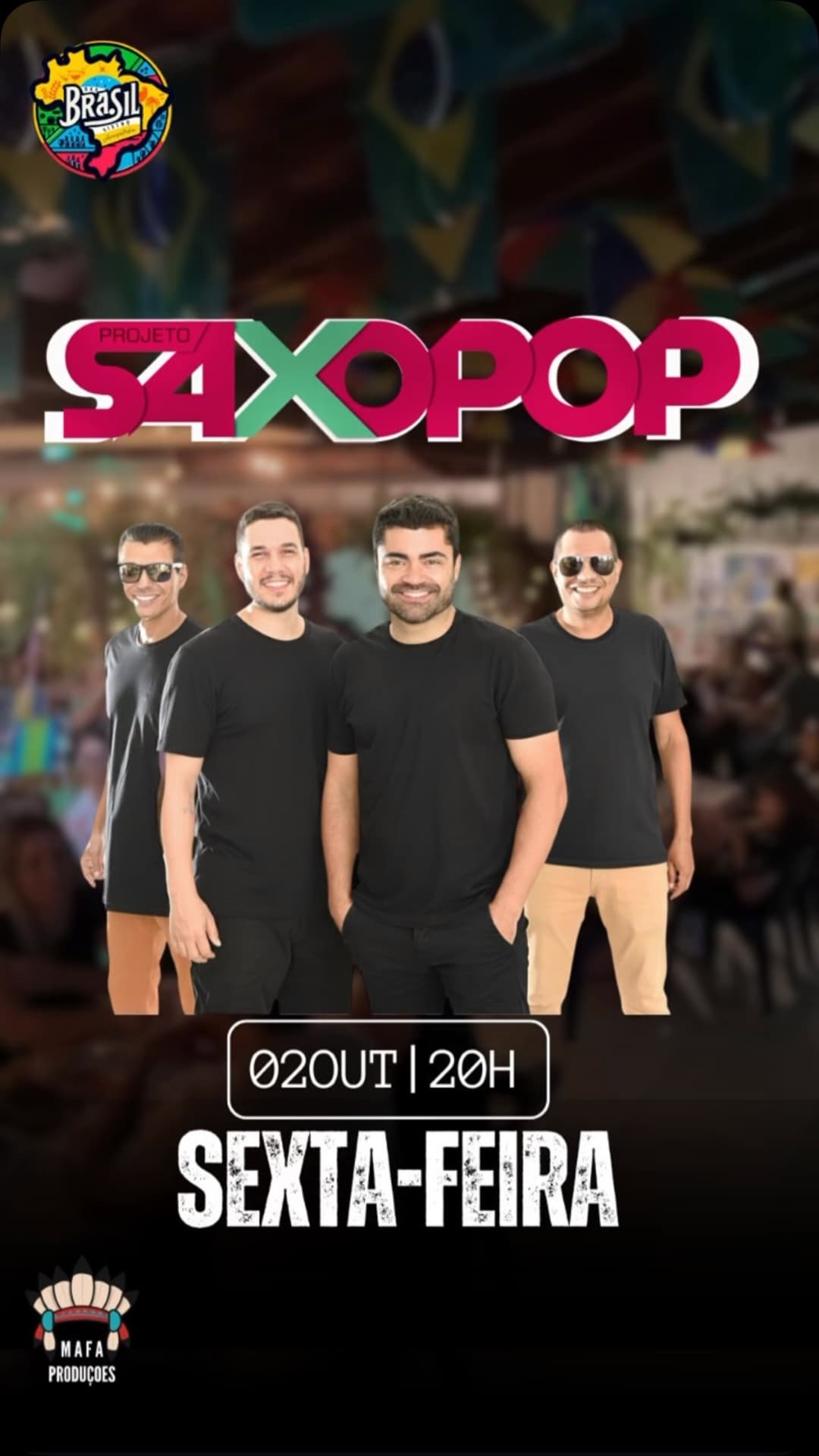 Flyer de Projeto SaxoPop
