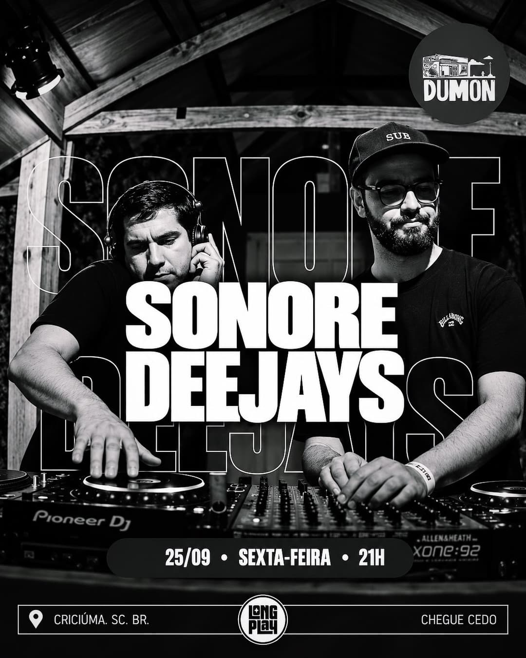 Flyer de sonore__, tidooca e mr.piuco