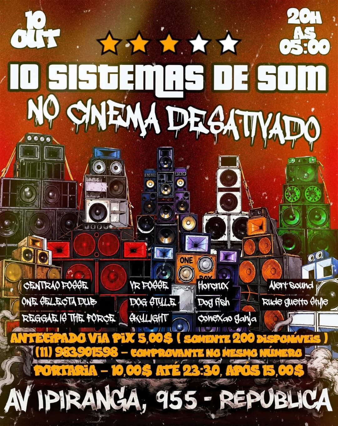 Flyer de Reggae Is The Force Crew