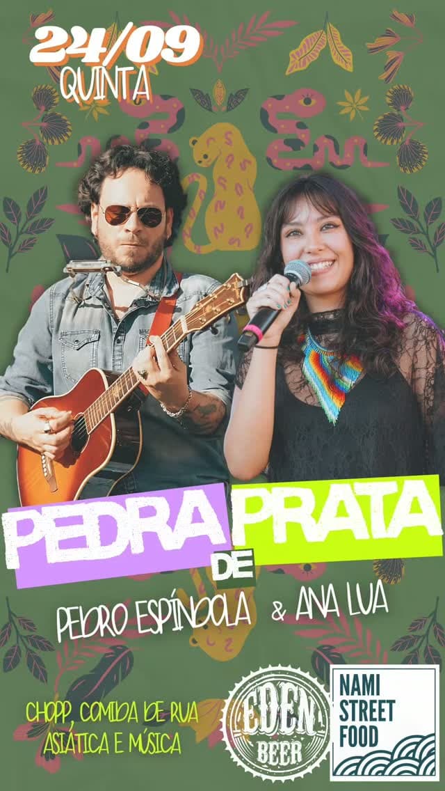 Flyer de Pedro Espíndola e Analua