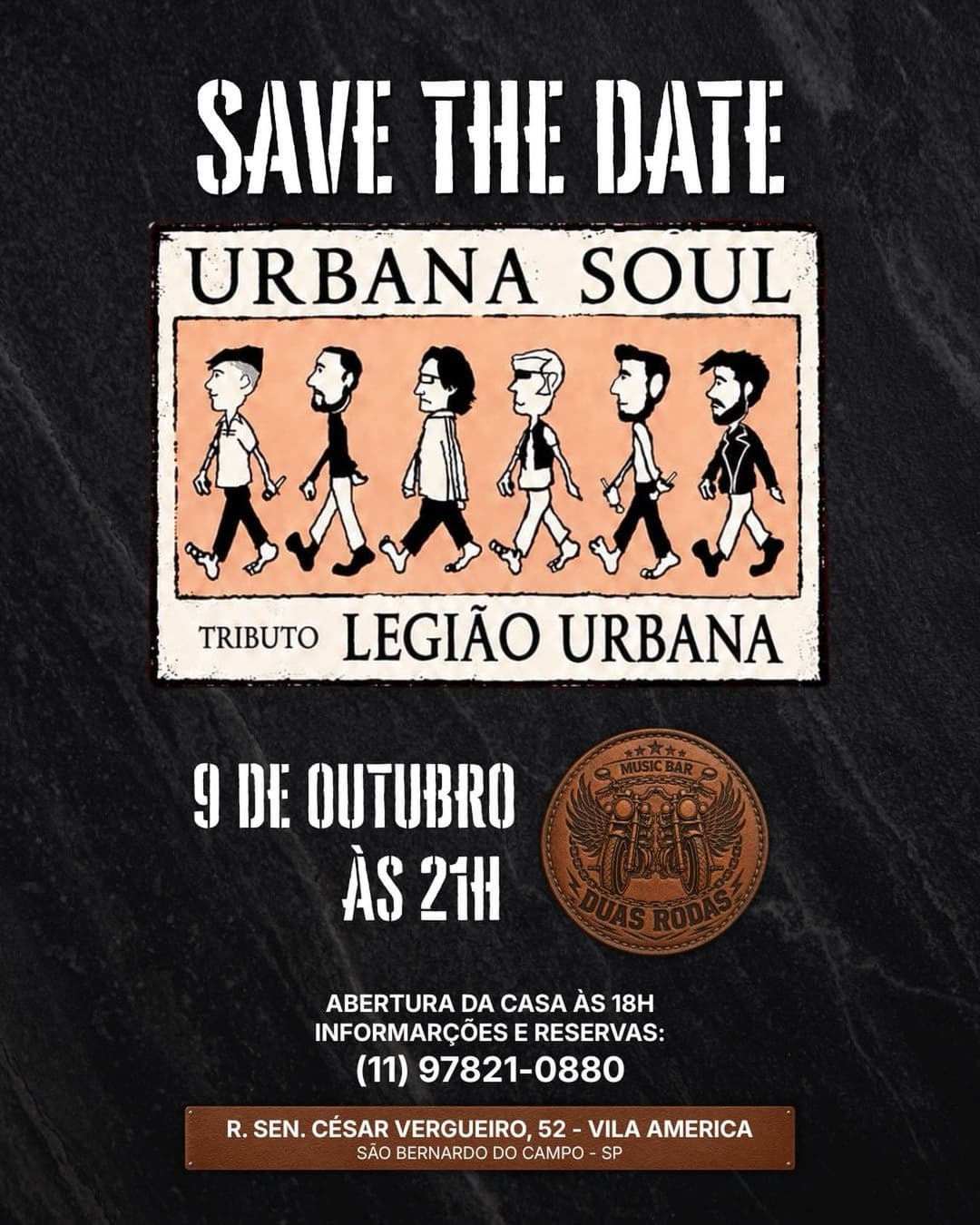 Flyer de Urbana Soul