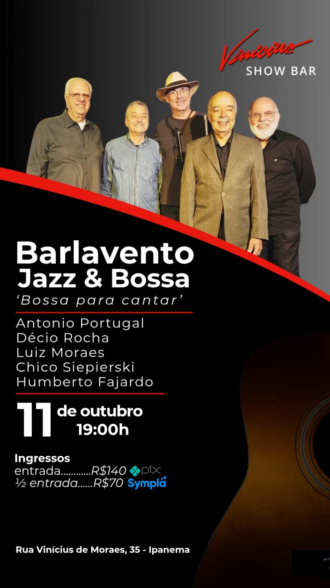 Flyer de Barlavento Jazz & Bossa