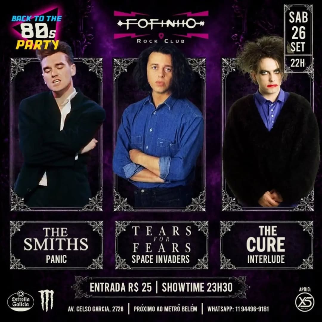 Flyer de Panic, Space Invaders e Interlude