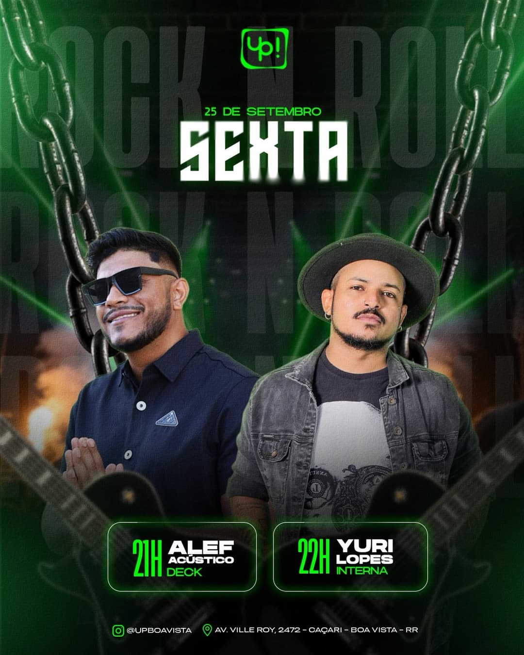 Flyer de Alef e Yuri Lopes