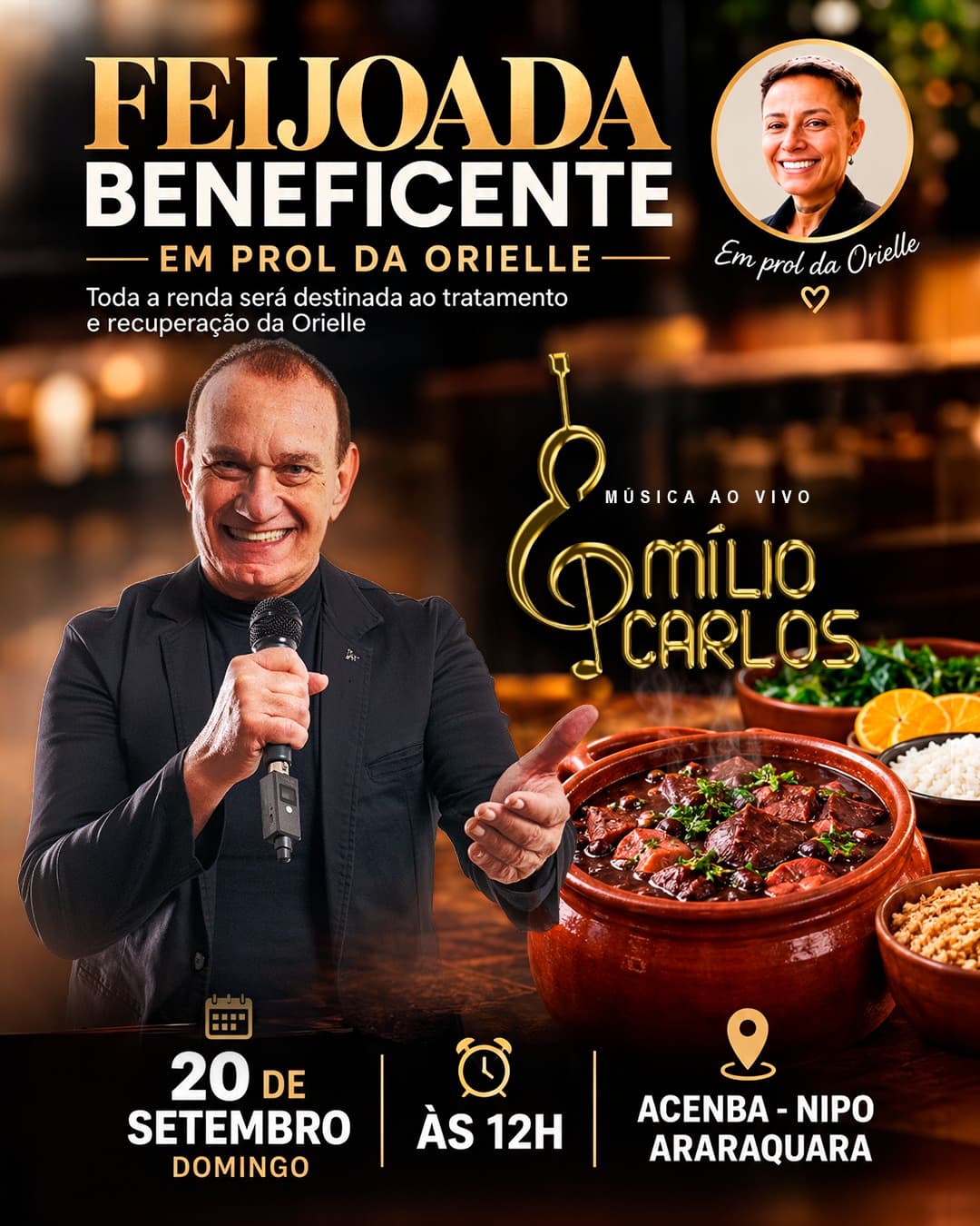 Flyer de Emilio Carlos