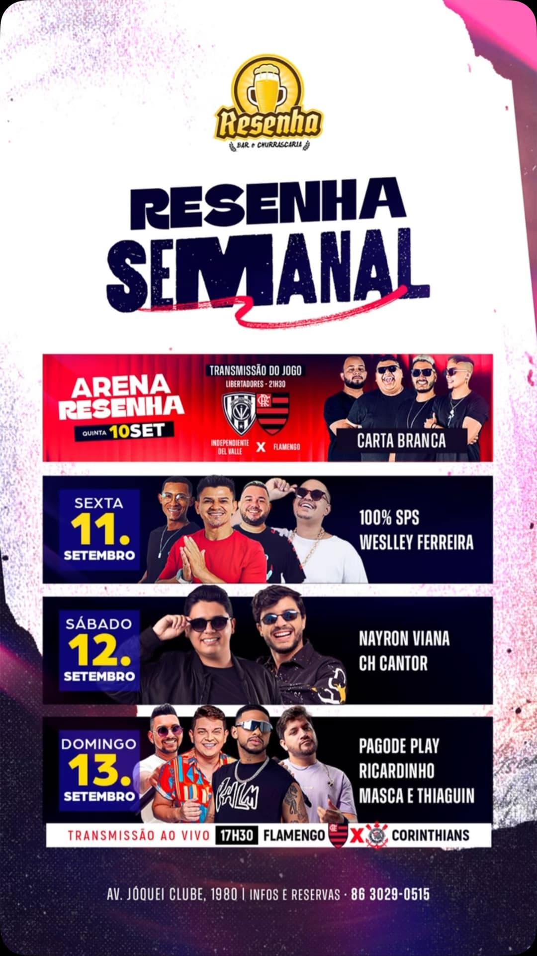 Flyer de CH Cantor e Nayron Viana