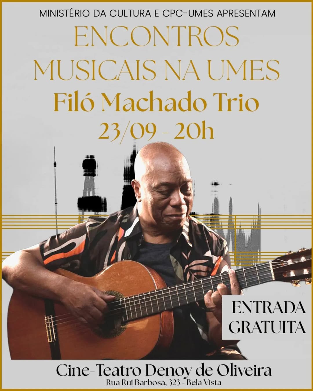 Flyer de Filó Machado