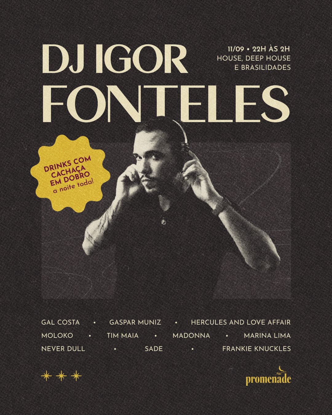 Flyer de DJ Igor Fonteles
