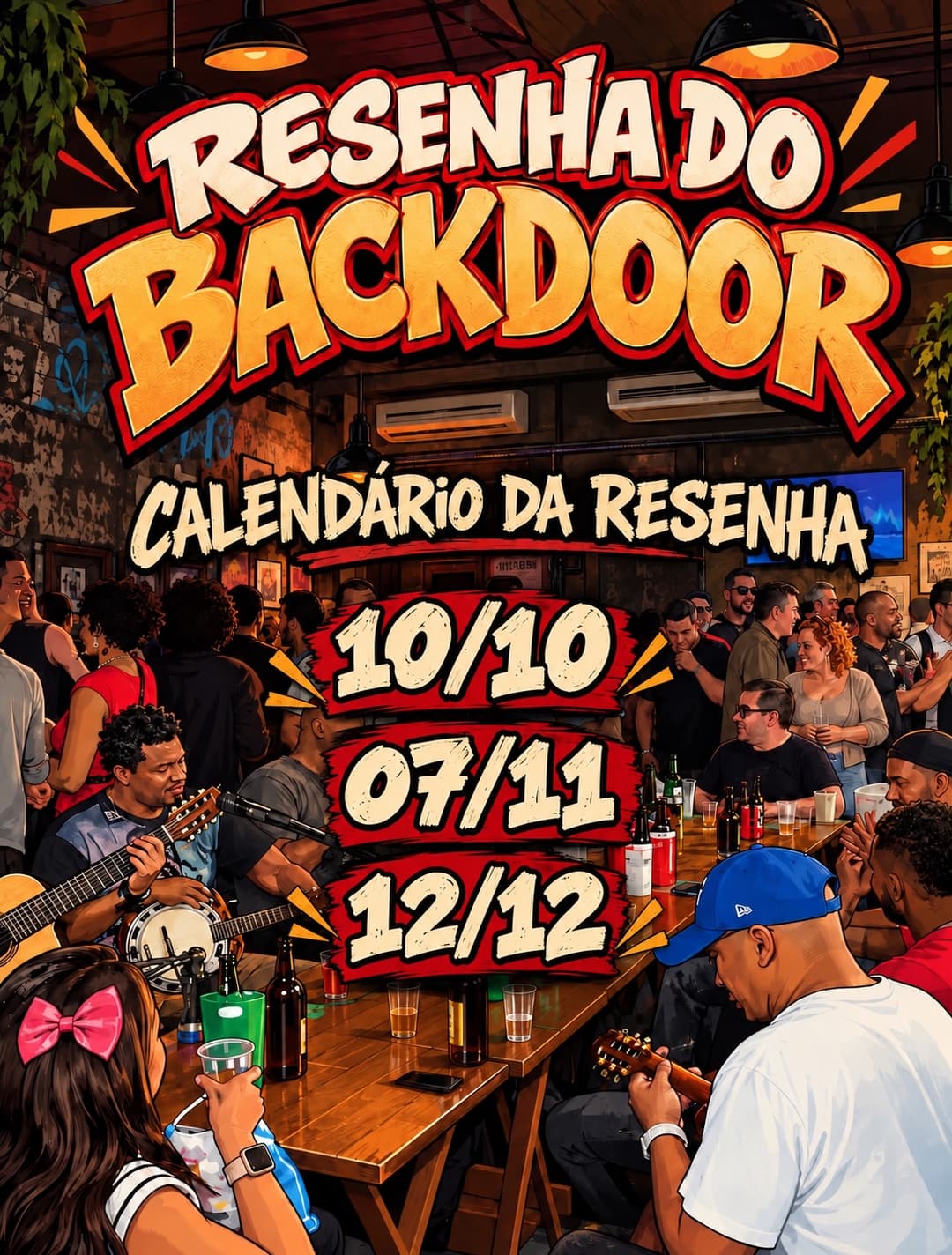 Flyer de Resenhado dos Amigos do Samba