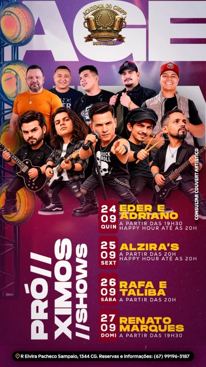 Flyer de Eder e Adriano