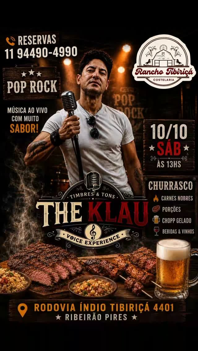 Flyer de Claudio Marques e THE KLAU