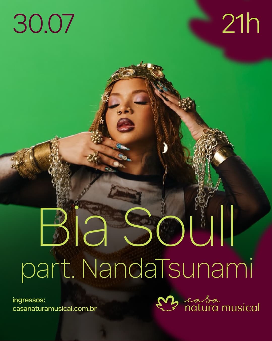 Flyer de Bia Soull