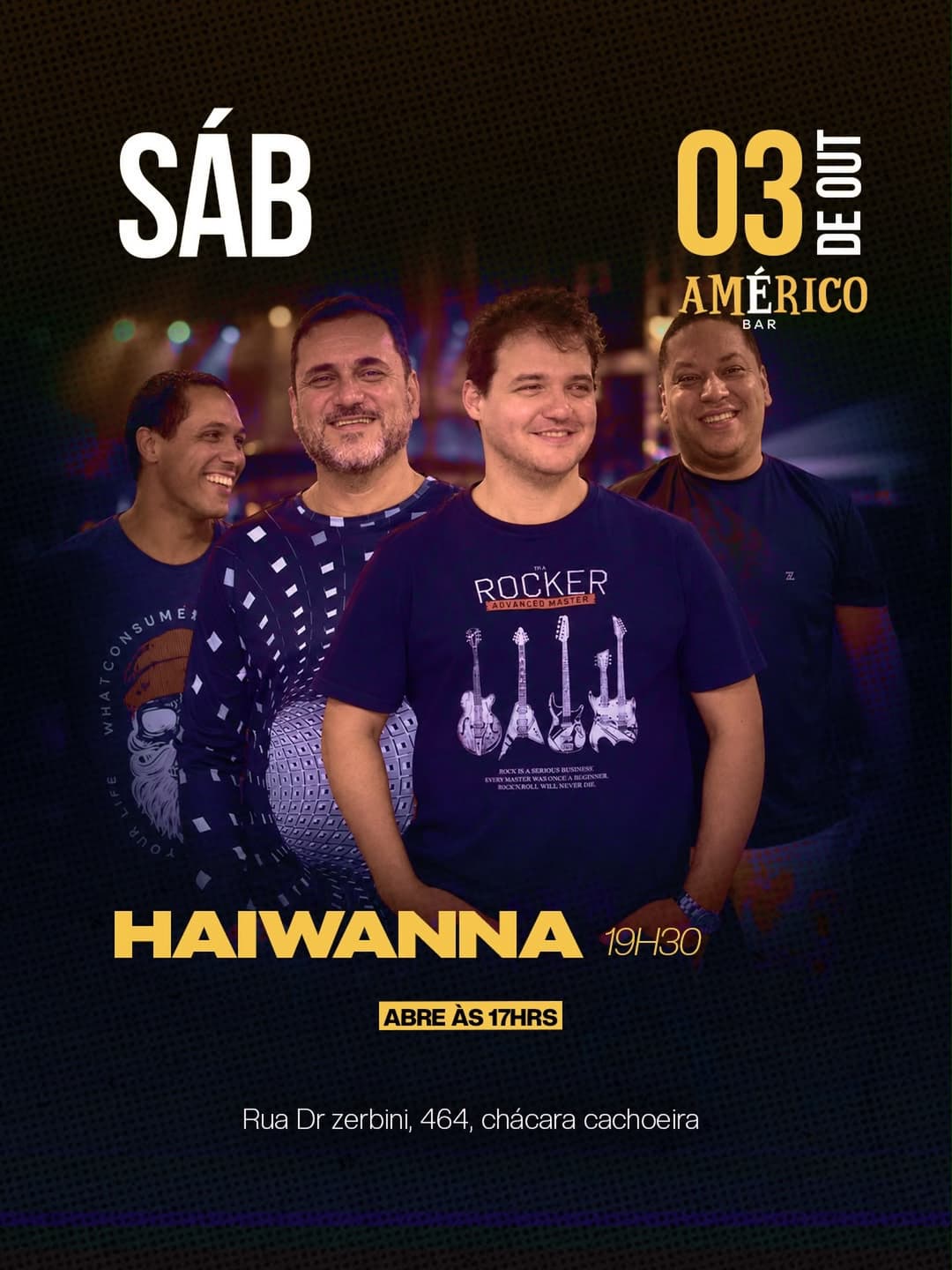 Flyer de Haiwanna Rock