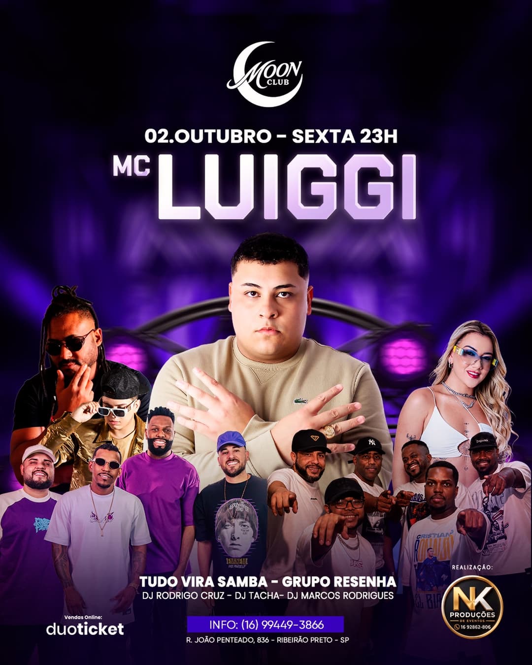 Flyer de Grupo Tudo Vira Samba e mais 4 artistas