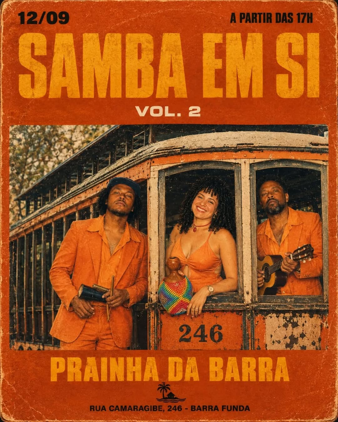 Flyer de Samba em Si